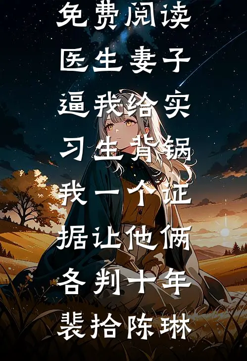 医生妻子逼我给实习生背锅，我一个证据让他俩各判十年裴拾陈琳全文免费小说_无弹窗全文免费阅读医生妻子逼我给实习生背锅，我一个证据让他俩各判十年(裴拾陈琳)