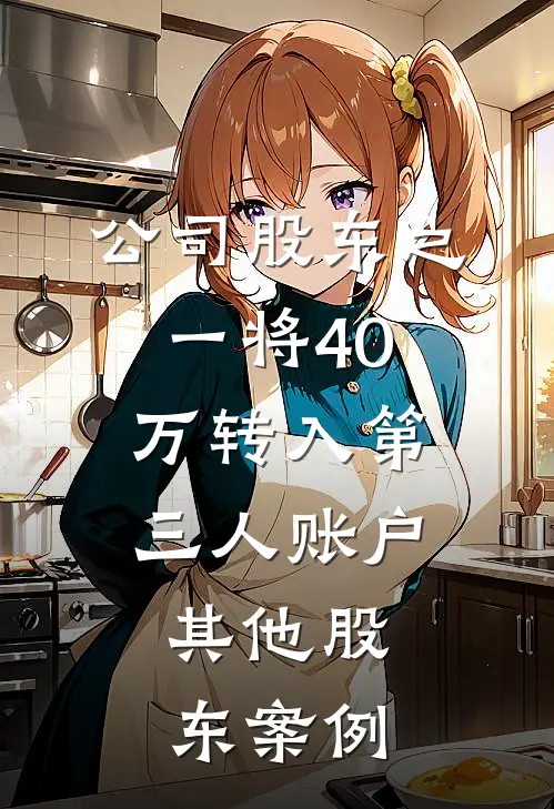 公司股东之一将40万转入第三人账户,其他股东案例