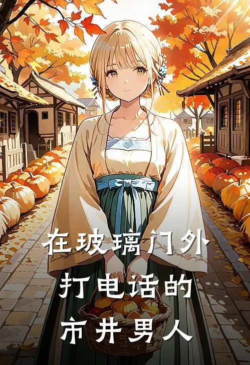 在玻璃门外打电话的市井男人