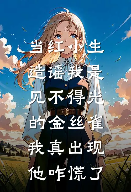 当红小生造谣我是见不得光的金丝雀，我真出现他咋慌了