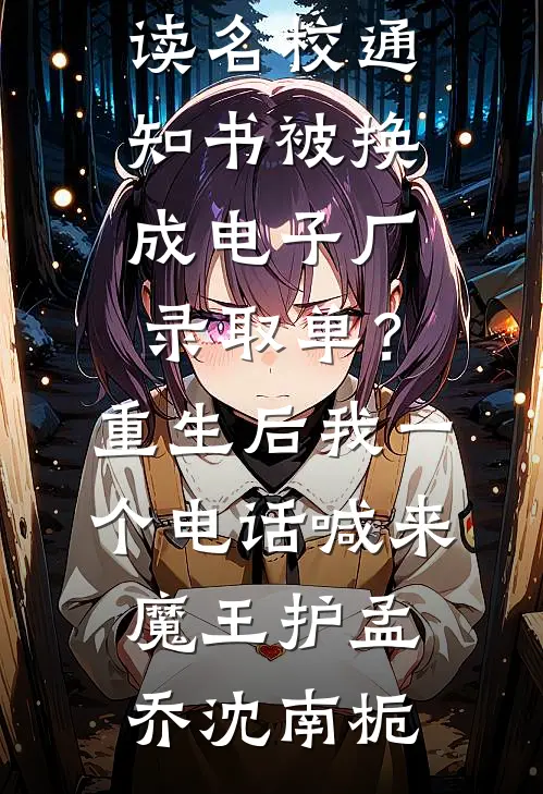 名校通知书被换成电子厂录取单？重生后我一个电话喊来魔王护(孟乔沈南栀)热门网络小说_无弹窗免费阅读名校通知书被换成电子厂录取单？重生后我一个电话喊来魔王护孟乔沈南栀