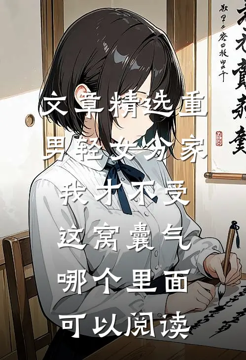 文章精选重男轻女分家我才不受这窝囊气哪个里面可以阅读